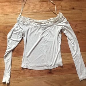 Lace off the shoulder top